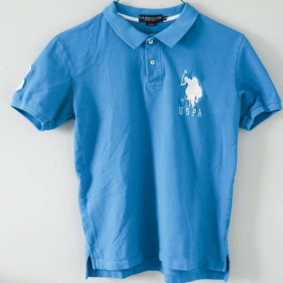 U.S. Polo Assn. Other - U.S. Polo Assn. USPA Big Horse Rugby Blue Polo Shirt M